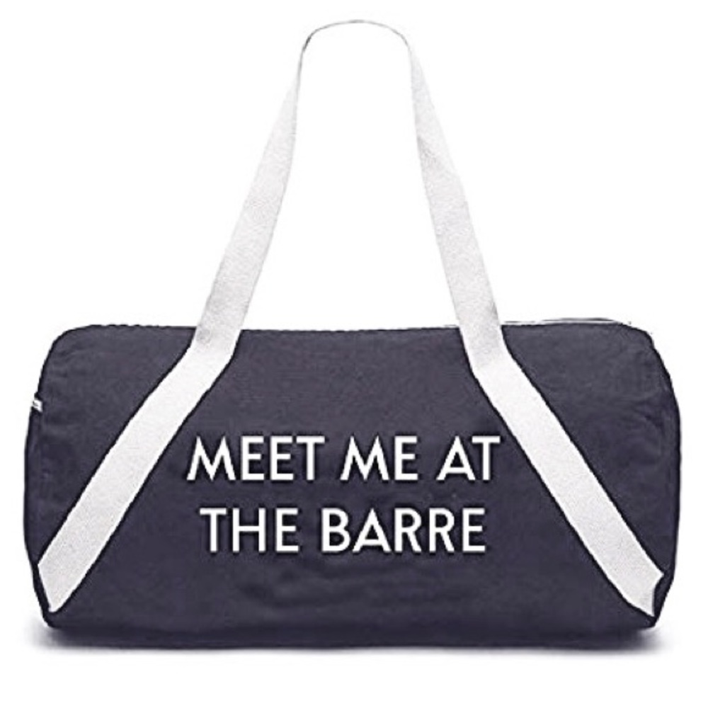 MEET ME AT THE BARRE Gym Bag by Private Party
